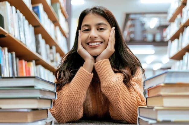 A student thoughtfully considering their future academic path